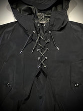 画像をギャラリービューアに読み込む, 872622 シルクコーティング レースアップアノラックパーカー