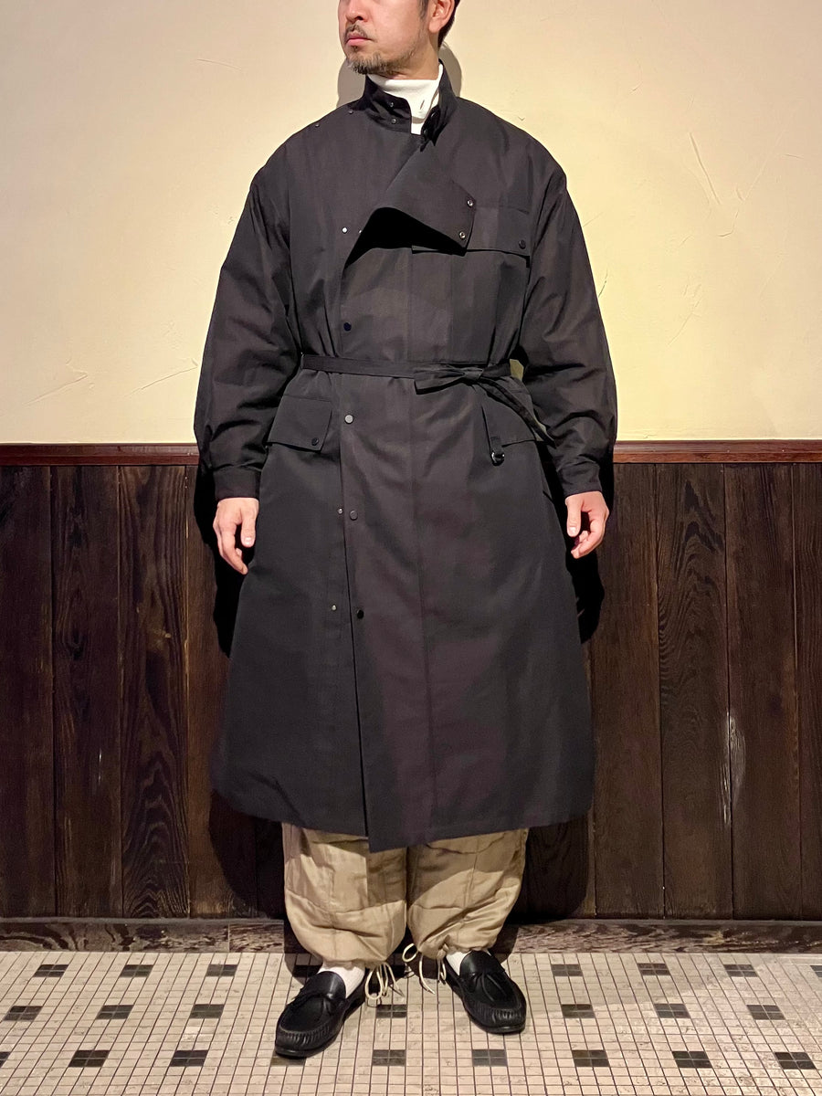 未使用美品　Haversack ATTIRE ロングコート 472532 高密度シャンブレー スタンドカラーロングコート – HAVERSACK