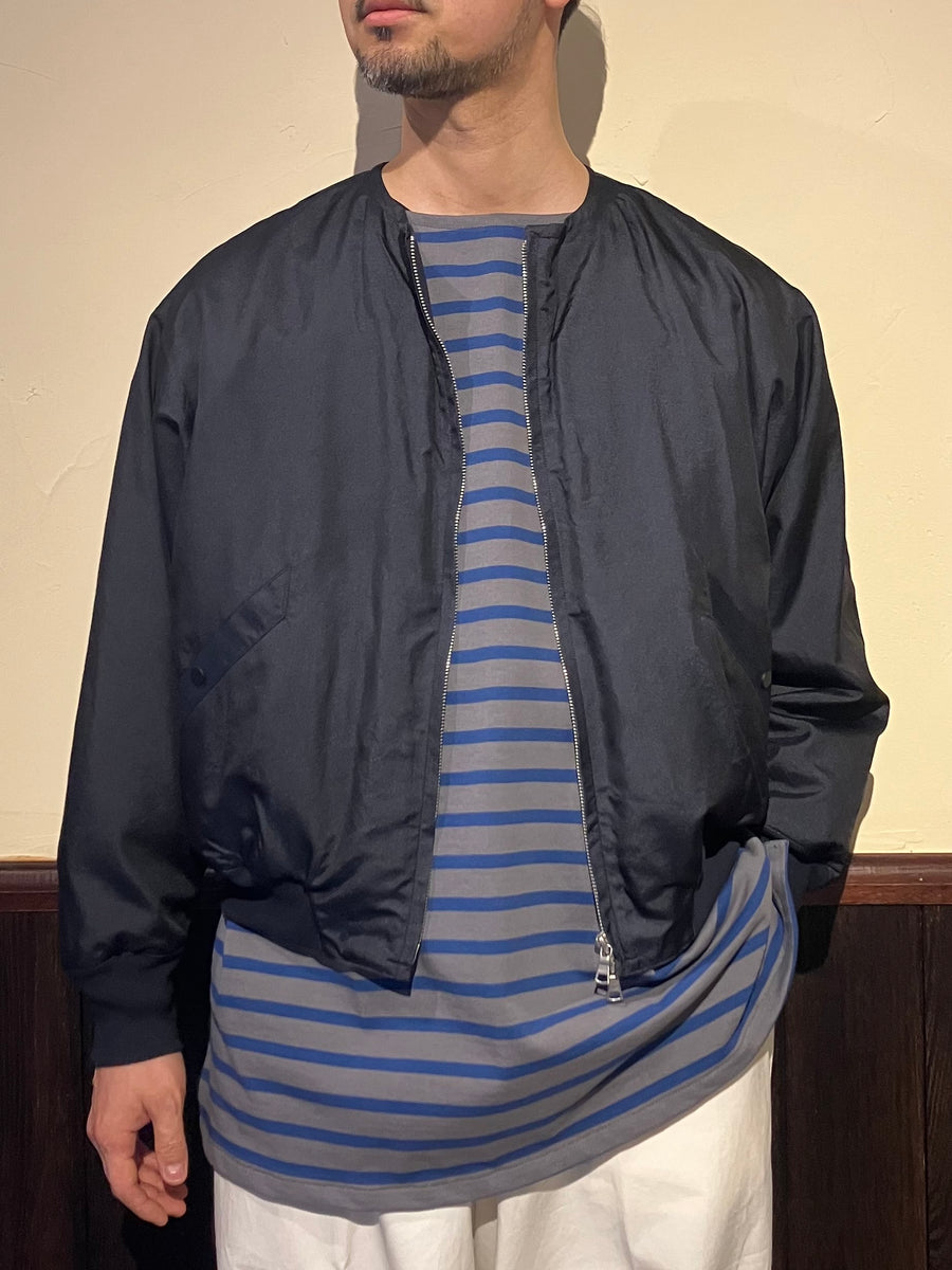 872525 ノーカラー シルクタッサー ショートブルゾン – HAVERSACK