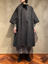 Load image into Gallery viewer, Women 372501 高密度シャンブレー アシンメトリーコート