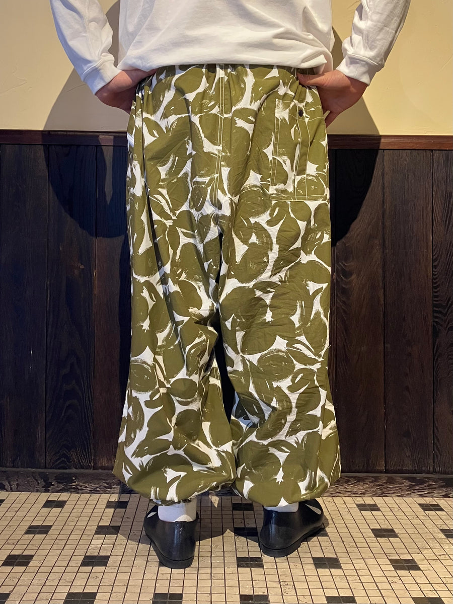 フラワープリント ポンチョ ap retro パンツ 「セットアップ対応」フラワープリントパンツ