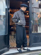 Load image into Gallery viewer, 472528 直営店別注 ビッグヘリンボーン ノーカラーブルゾン