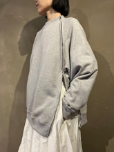 Load image into Gallery viewer, Woman's 612620 クルーネックシームジップ スウェットシャツ