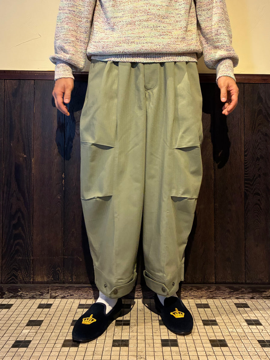 462626 コットンヘリンボーン クロップドアーミーパンツ – HAVERSACK