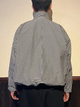 画像をギャラリービューアに読み込む, 872624 コットンシルクギンガムチェック スタンドカラーブルゾン