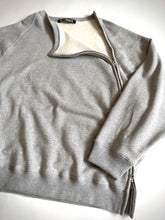 Load image into Gallery viewer, Woman's 612620 クルーネックシームジップ スウェットシャツ
