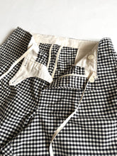画像をギャラリービューアに読み込む, 862625 コットンシルクギンガムチェック ワークパンツ