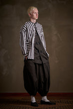 Load image into Gallery viewer, 422521 ボールドストライプ バンドカラーオーバーシャツ