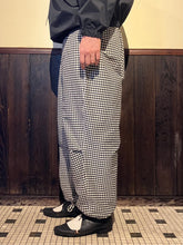 画像をギャラリービューアに読み込む, 862625 コットンシルクギンガムチェック ワークパンツ
