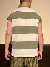 画像をギャラリービューアに読み込む, 832403 16ゲージ　ノースリーブボーダーTシャツ

