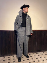 將圖片載入圖庫檢視器 HSP-005　直営店別注　グレンチェック　ハイバックサスペンダーワイドパンツ
