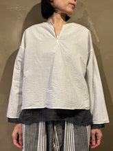 이미지를 갤러리 뷰어에 로드 , Woman's 622625 ラミーツイル リバーシブルプルオーバーシャツ
