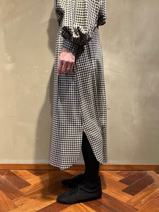 Women 362501 シェパードチェック ロングシャツスカート