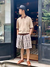 画像をギャラリービューアに読み込む, 862609 直営店別注 ウッドブロックプリント ショートパンツ
