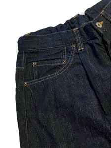 Woman's 462508 ワイドテーパード ワンウォッシュ デニムパンツ