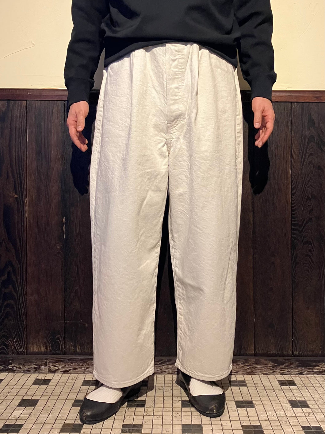 862600 ワイドテーパード ホワイトデニムパンツ – HAVERSACK