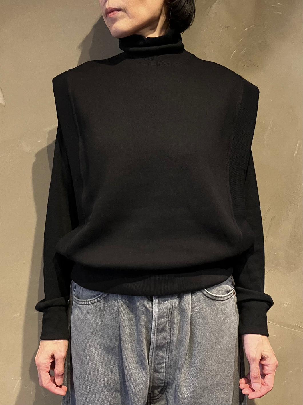 Women 312522 アズマ裏毛 クルーネックベスト