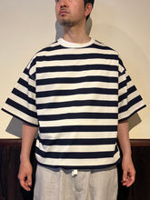 画像をギャラリービューアに読み込む, 812627 度詰天竺ボーダー 半袖Tシャツ
