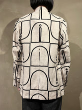 画像をギャラリービューアに読み込む, Woman's 872605 ウッドブロック マオカラージャケット
