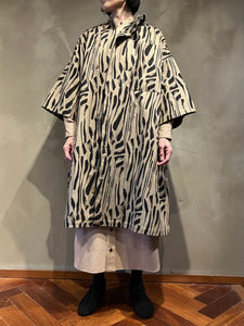 Women 372500 ブラッシュジャガード アシンメトリーコート