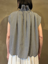 이미지를 갤러리 뷰어에 로드 , Women 622630 ギンガムチェック フリルカラーノースリーブシャツ
