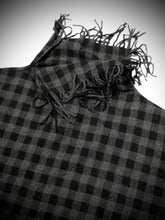 画像をギャラリービューアに読み込む, 382500　ブロックチェック　フリンジネックウォーマー
