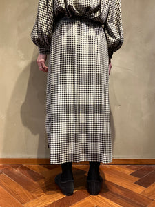 Women 362501 シェパードチェック ロングシャツスカート