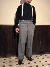 將圖片載入圖庫檢視器 HSP-005　直営店別注　グレンチェック　ハイバックサスペンダーワイドパンツ
