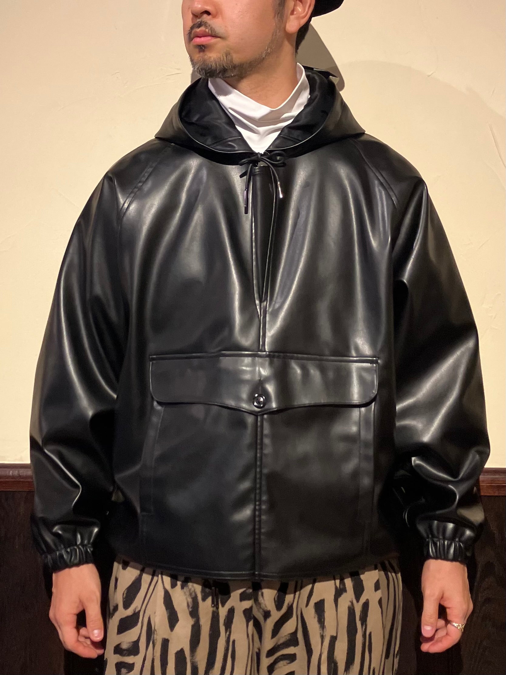 BLACKUP [MADE] アンバックウォッシングレザージャケット BLACKUP [MADE] アンバックウォッシングレザージャケット MADE