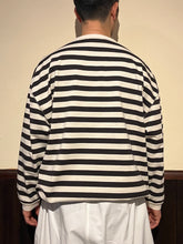 画像をギャラリービューアに読み込む, 812622 度詰天竺ボーダー クルーネックロングTシャツ
