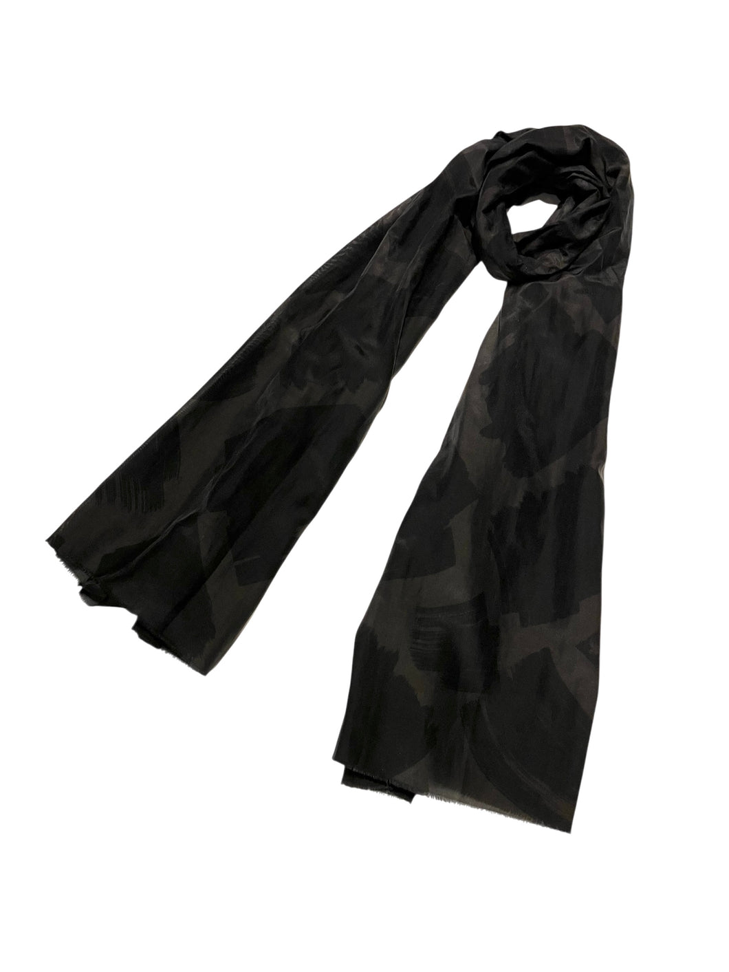 482520  スクエアブラッシュプリント　大判ストール