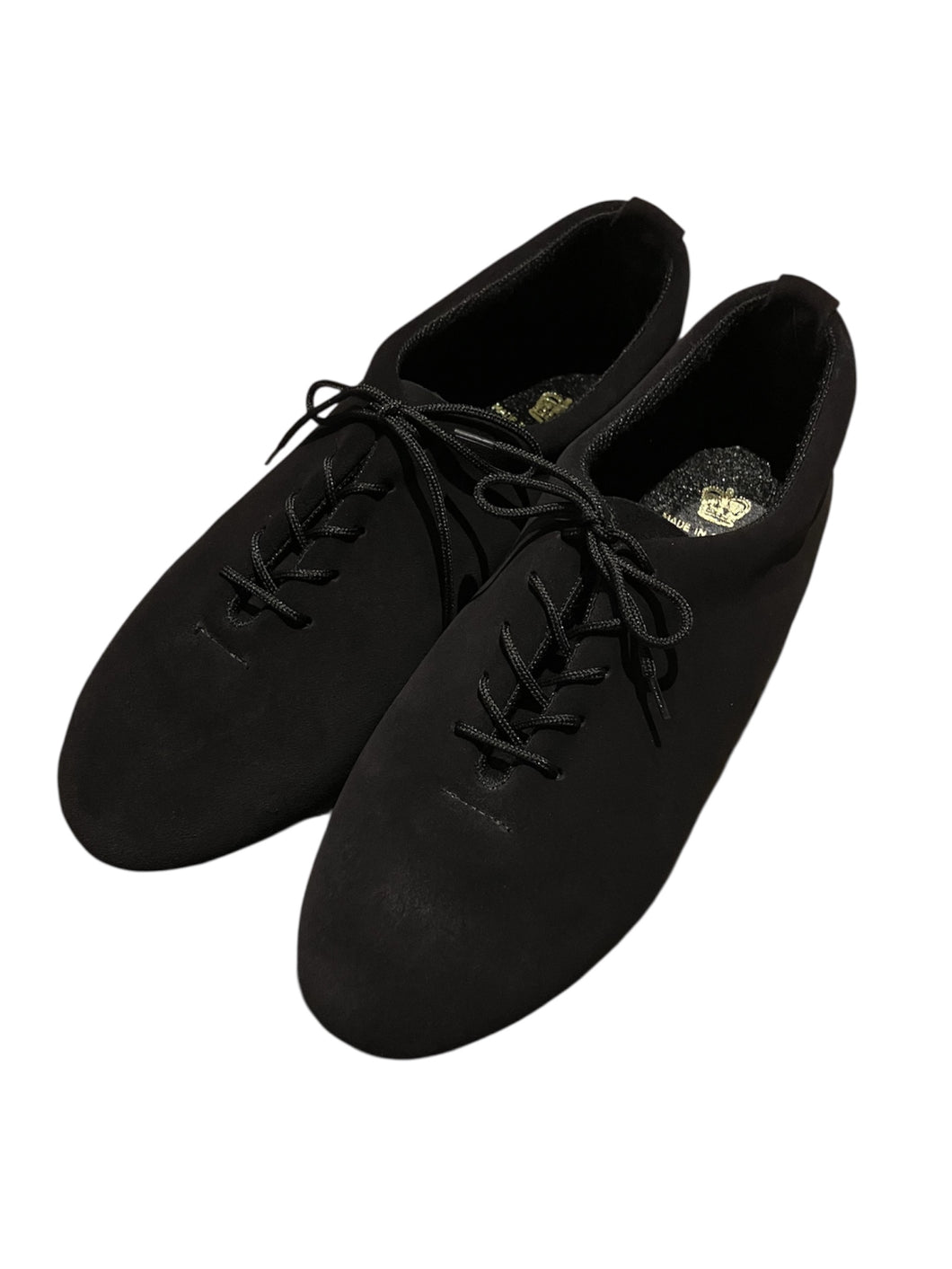 CROWN Black suede dance shoes