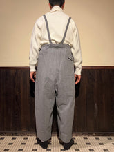 画像をギャラリービューアに読み込む, 462532  ピンストライプ　サロペットワイドパンツ
