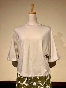 Women 612526 　 72/2天竺　クルーネックバルーンスリーブ半袖Tシャツ