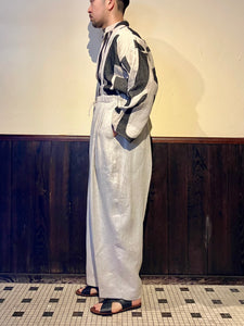 662525    リネンヘリンボーン    サロペットパンツ