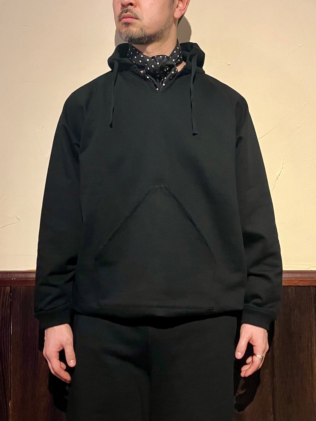 412523 　 ハイゲージ裏毛　ラグランパーカー