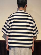 画像をギャラリービューアに読み込む, 812627 度詰天竺ボーダー 半袖Tシャツ
