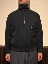 画像をギャラリービューアに読み込む, 812600 強撚スムース ハイネックプルオーバー ジップシャツ

