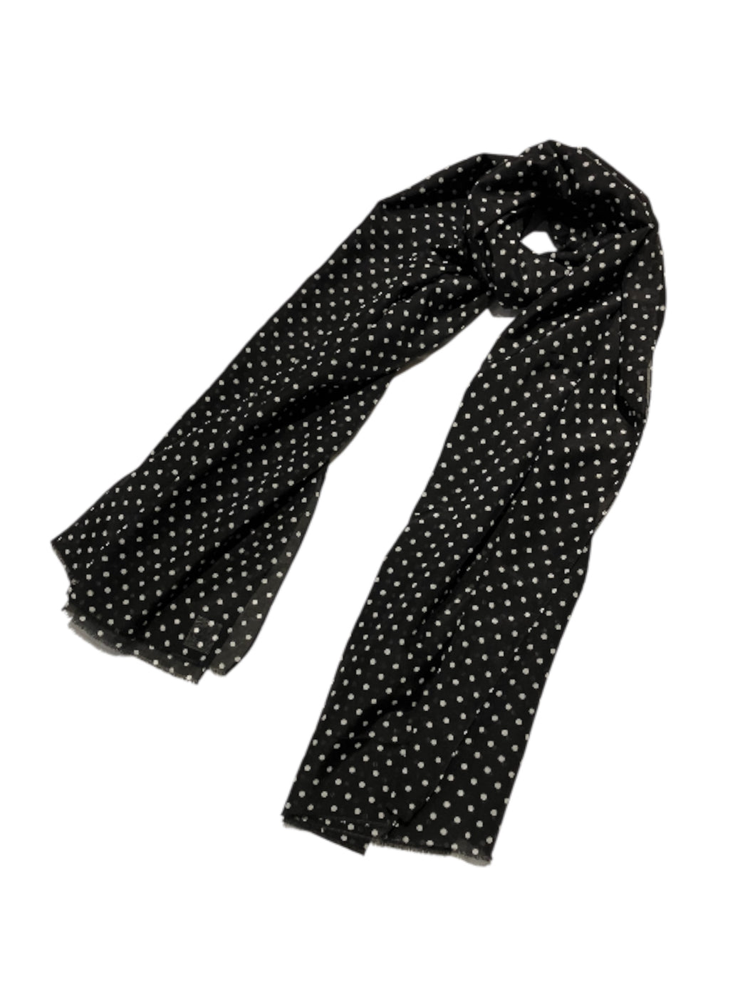 482500　ドットプリント　大判ストール