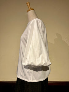 Women 612526 　 72/2天竺　クルーネックバルーンスリーブ半袖Tシャツ