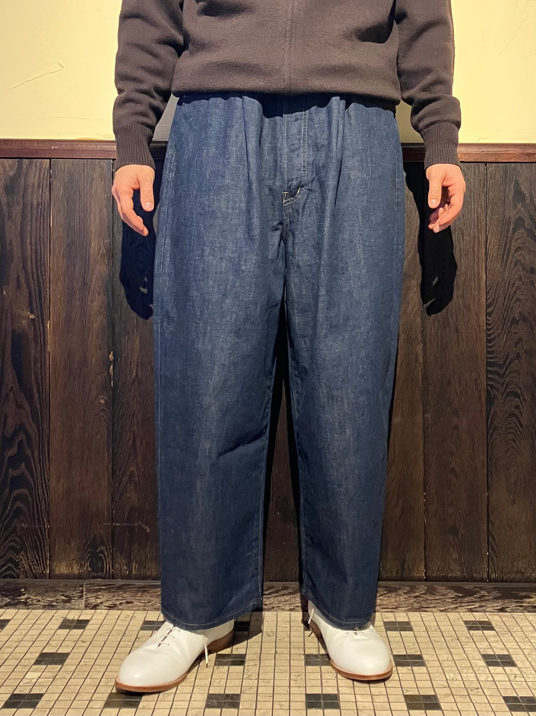 462508 ワイドテーパード ワンウォッシュデニムパンツ – HAVERSACK