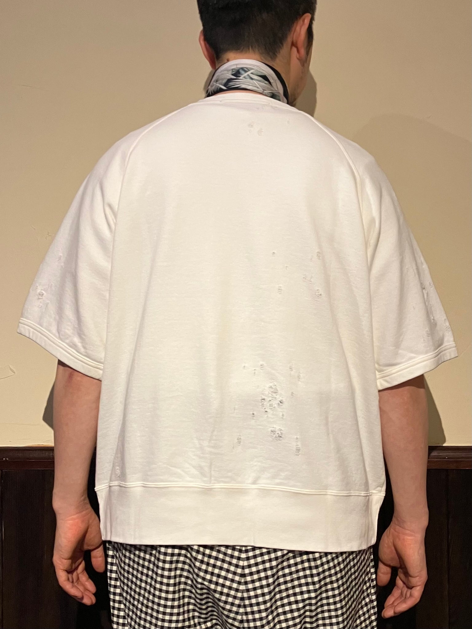 812623 ダメージ裏毛 クルーネック半袖スウェットシャツ – HAVERSACK