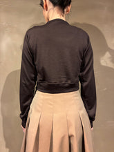 Load image into Gallery viewer, Women 312602 ウール天竺 クルーネックフリルカーディガン
