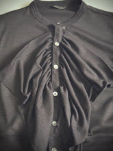 將圖片載入圖庫檢視器 Women 312602 (60/2ウール天竺クルーネックフリルカーディガン)
