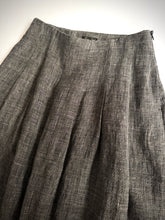 將圖片載入圖庫檢視器 Women 662701 (リネングレンチェックロングプリーツスカート)
